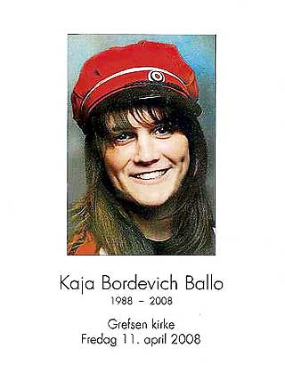 BLE BARE 20: Kaja Bordevich Ballo slet med spiseforstyrrelser fra hun var 13 til hun var 15. Men de siste årene var franskstudenten frisk, med godt humør og masse venner. I Grefsen kirke på fredag ble blant annet Pink Floyd-sangen «Wish you were here» spilt.