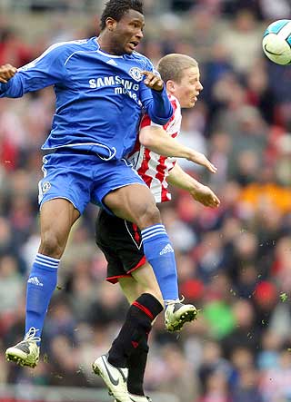 STARTET I NORGE: John Obi Mikel startet sin europeiske karriere i Lyn og Tippeligaen p� vei til Chelsea.