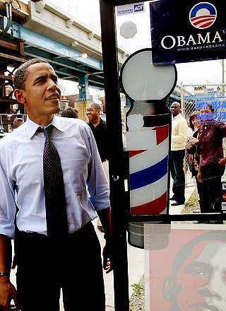 TAPTE - OG REISTE VIDERE: Barack Obama holdt valgvake i delstaten Indiana.