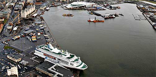 G�R TIL K�BENHAVN: Ferja Pearl of Scandinavia g�r fra Oslo.