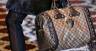 KAN RAMMES: Gucci ble rangert som det mest foretrukne designmerket blant folk flest foran Chanel og Calvin Klein. Om nedgangen fortsetter vil typiske luksusbutikker bli rammet.