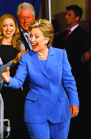 INDIANA: Hillary Clinton vinner trolig i Indiana, men resultatene er enn� ikke klare.