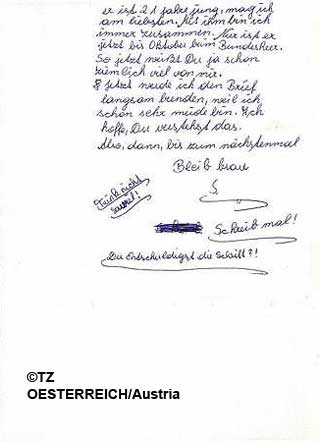 BREVVENN: - Tenk p� meg!!! skrev Elisabeth p� bildet hun sendte venninnen.