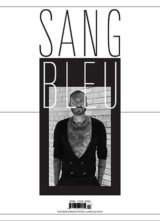 SANG BLEU II: Den amerikanske kunstneren og tatov�ren (Saved, New York) Joseph Ari Aloi pryder forsida til Sang Bleu nummer to.