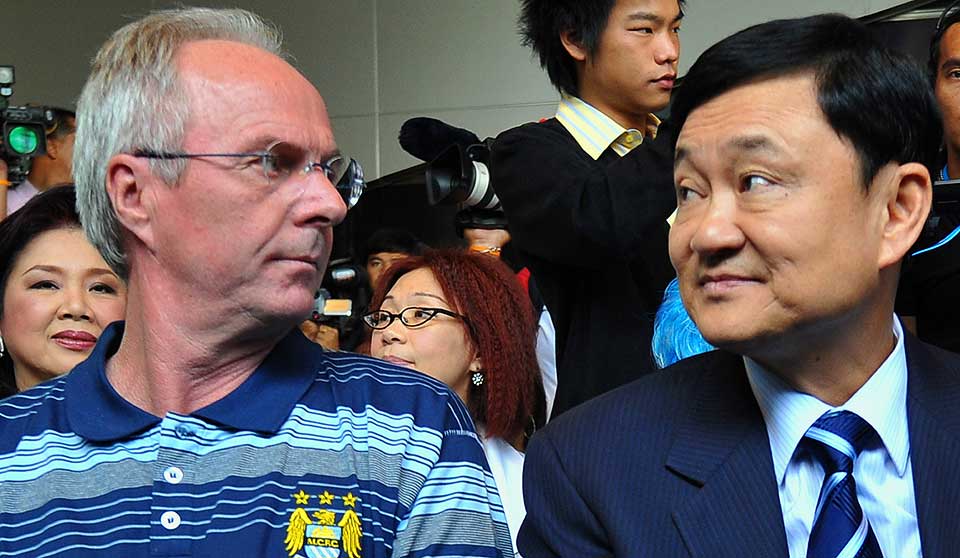 EUROPA I SIKTE FOR CITY: Men uten Sven G�ran Eriksson ved roret? Forholdet til eier Thaksin Shinawatra ser ikke ut til � v�re det hjertligste om dagen.