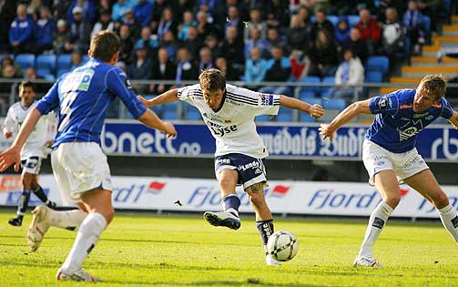 MATCHVINNER: Her setter Fillo inn utlikningsm�let p� stillingen 1-0 til Molde. Minutter senere avgj�r han kampen.