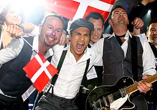 MARIAS FAVORITT: Danske Simon Mathew.