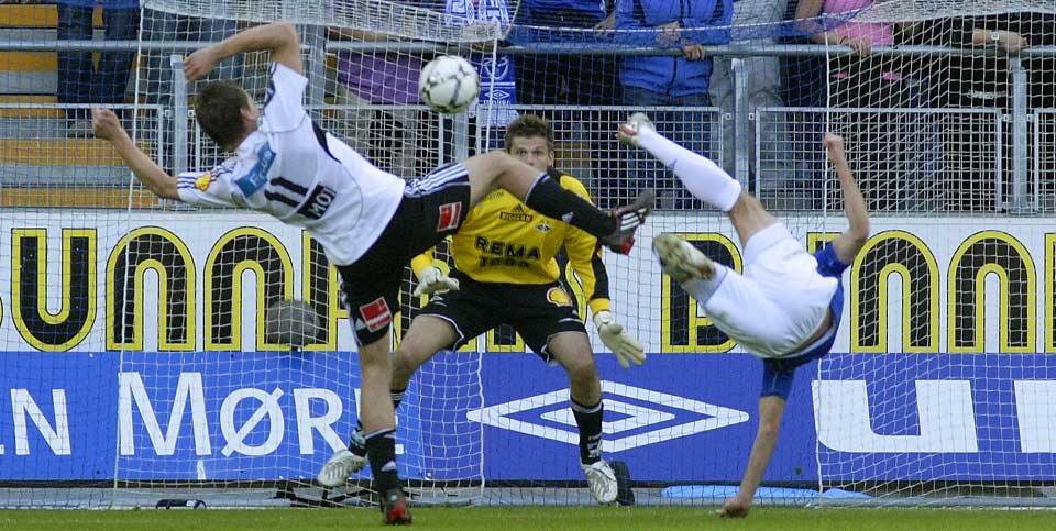 PERLE: �yvind Gjerdes brassespark var det store h�ydepunktet i kampen p� Aker Stadion.
