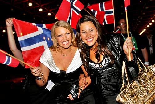 STERKE GLEDESSCENER: Det blir ingen Eurosong-finale i Norge neste �r, heller. Men Marias femteplass er en meget hederlig prestasjon.