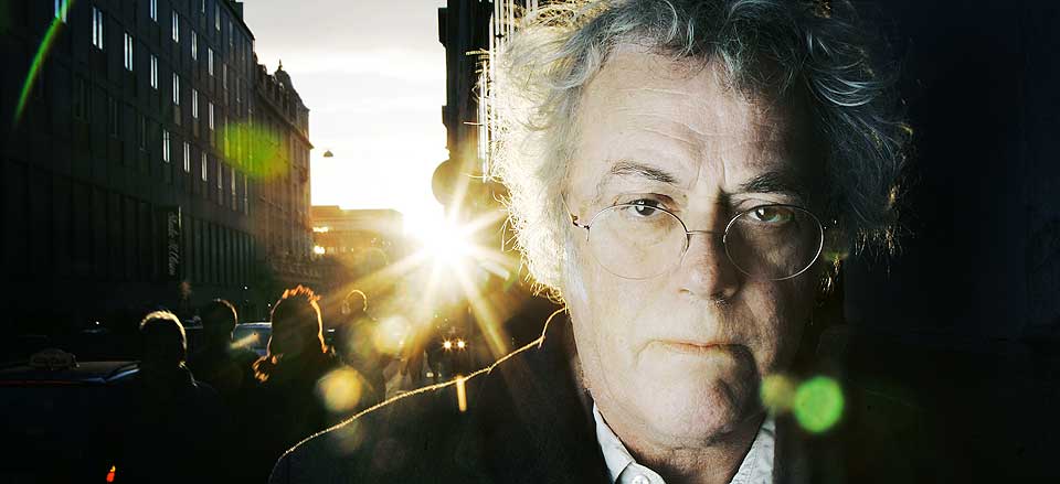 HOLDT FOREDRAG: Dag Solstad snakket om ytringsfrihet p� Litteraturhuset i kveld.