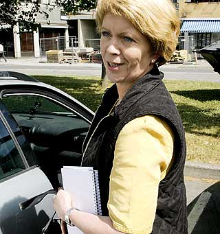 FOKUS P� BYGGESAKER: �slaug Haga har v�rt i m�te med �s kommune tidligere denne uka.