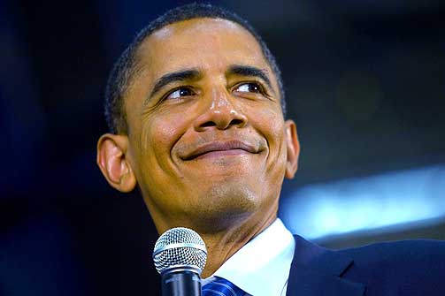 -VINNER:  Barack Obama har historisk gode odds for � vinne, hevder flere forskere.
