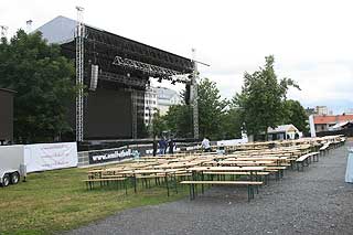 SCENEN: 8000 publikummere f�r muligheten til � overv�re konsertene p� Kontraskj�ret i Oslo.