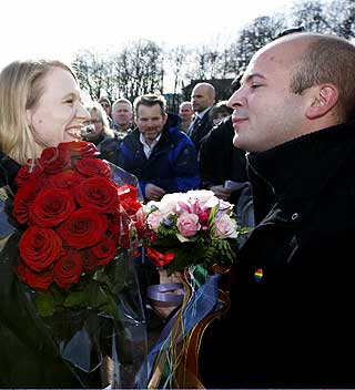 TAR KRITIKKEN MED RO: Leder i LHH, Jon Reidar �yan, tar i likhet med Anikken Huitfeldts departement tiraden fra den samiske homoforkjemperen med en klype salt.