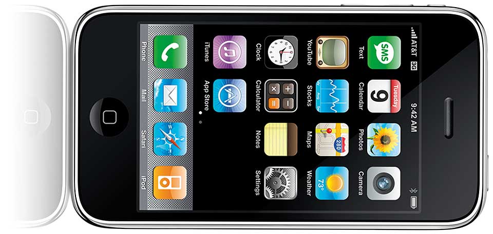 3G-IPHONE: I begynnelsen av juni lanserte Apple en ny, noe slankere og billigere iPhone. Den nye versjonen har blant annet f�tt st�tte for 3G og blitt utstyrt med GPS.