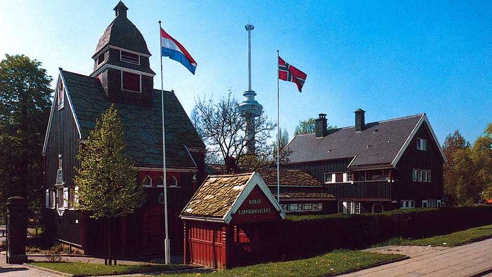 N�DDE NESTEN OPP: Sj�mannskirken i Rotterdam kom p� tredjeplass da Sj�mannskirkens beste vafler ble k�ret. Vinneren ble K�benhavn.