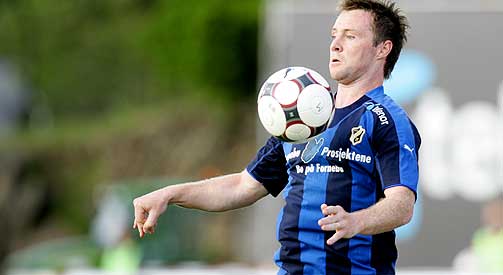 TREM�LSSCORER: Veigar P�ll Gunnarsson gjorde hattrick i cupens tredje runde mot Manglerud/Star i Stab�ks 5-0-seier.