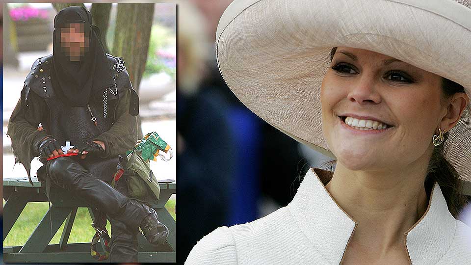 LIKER IKKE VICTORIA: Svenske medier er bekymret etter at den s�kalte �Ninjamannen� har uttalt seg i negative ordelag om kronprinsesse Victoria.