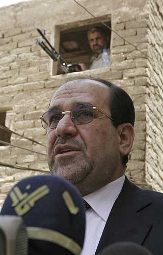 ST�TTER OBAMA-PLAN: Iraks statsminister Nuri al-Maliki.