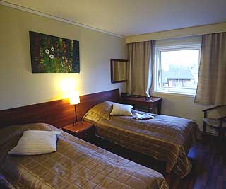 GREIT NOK: Enkel standard, men helt greit rom hos Gardermoen Bed and Breakfast.