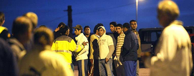 Asylum seekers attacked yesterday