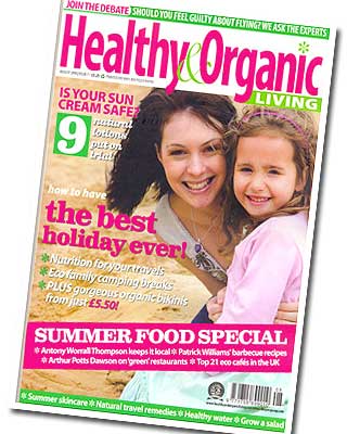 ET D�RLIG R�D: Det er i augustutgaven av bladet Healthy and Organic Living at den britiske kokken kommer med oppfordringen om � spise gift.