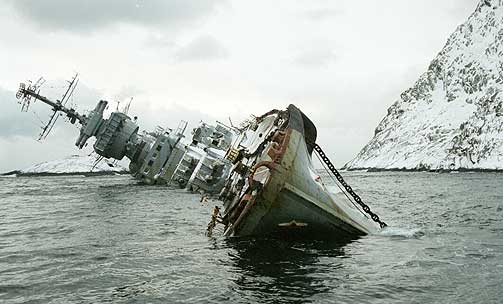 SPRER FRYKT: Krysseren «Murmansk».
