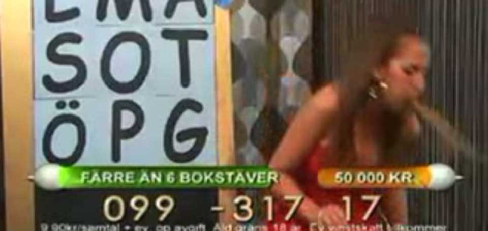 SPYDDE: Hell i uhell for den svenske programlederen Eva Nazemsson: Etter at hun i fjor kastet opp p� direkte-tv, s� f�r hun n� m�te Tyra Banks i USA.