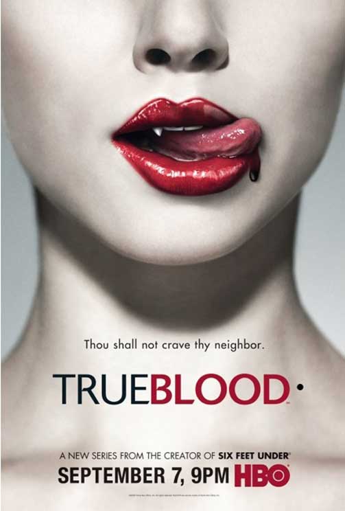 MMMMMMM, BLOD: Plakaten til Alan Balls nye vampyrserie �True Blood�, med premiere p� HBO 7. september.
