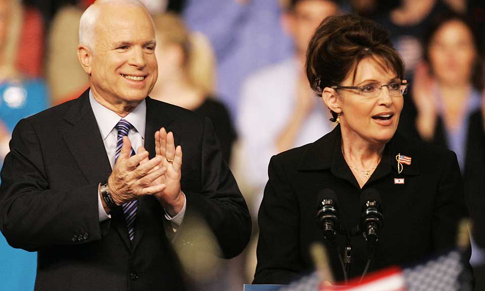SAMMEN MOT DET HVITE HUS?: John McCain (72) og Sarah Palin (44) er republikanernes h�p foran presidentvalgkampen, som starter for alvor p� mandag.