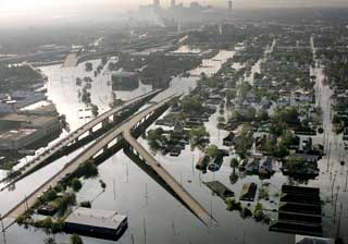 KATRINA: Dette bildet er fra New Orleans i 2005 etter at Katrina hadde herjet byen.