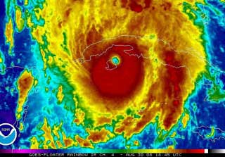 D�DSORKAN:  Gustav befinner seg n� s�r i Mexicogulfen.