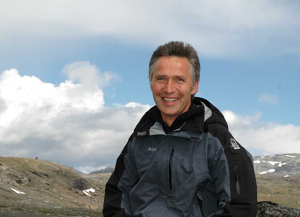 VILLMARKENS S�NN: Statsminister Jens Stoltenberg, her avbildet under den offisielle �pningen av Hallingskarvet Nasjonalpark.