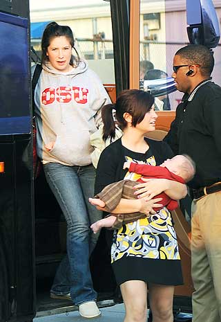GRAVID: Bristol Palin (til venstre).