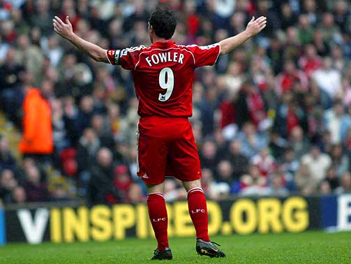 LIVERPOOL-LEGENDE: Robbie Fowler har en stor stjerne p� Anfield.