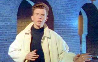 RICKROLLED: F�rst da strofer fra Rick Astley-l�ta �Never Gonna Give You Up� dukket opp i det som skulle v�re bibelsitater, ble det klart at Anti Spore bare var en stor bl�ff.