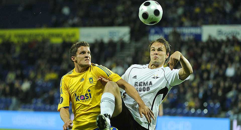 HOLDT UNNA: Vadim Demidov og Rosenborg ble presset mot slutten, men holdt unna til en sterk seier over Jan Kristiansen og Br�ndby.