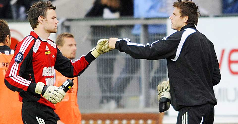 LUND HANSEN-SKADE �PNER FOR JARSTEIN: Alexander Lund Hansen har f�tt tillit i de to siste RBK-kampene, og landslagskeeper Rune Almenning Jarstein er blitt henvist til benken. Mot AaFK f�r han trolig tilbake plassen sin.