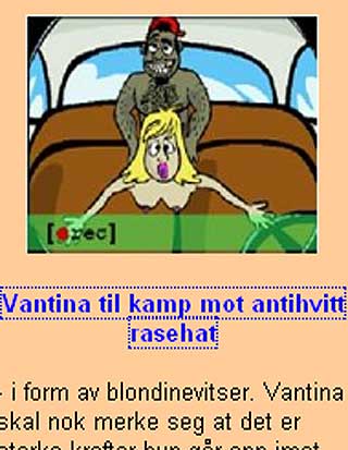 SKAL FJERNES: Vigridleder Tore Tvedt har lovet å fjerne omtalen av, og lenken til, Vantinas serie. Bildet Vigrid har brukt, er ikke fra Vantinas serie.