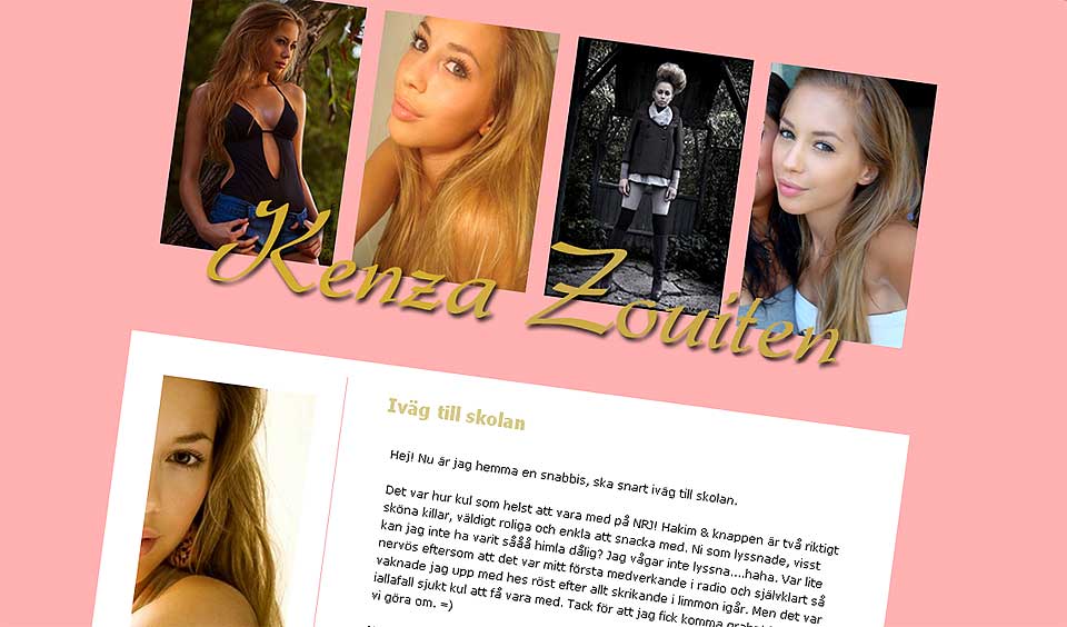 DEN NYE: Kenza p� 17 �r ble k�ret til �rets blogger i Sverige sist uke. Hun elsker � shoppe, og forteller gjerne om det. Som svenske motebloggere flest.  - Man blander info og markedsf�ring, sier norsk ekspert.