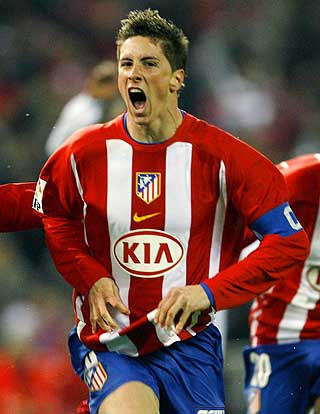 GAMMEL ATLETICO-HELT: Fernando Torres scoret 92 m�l p� 244 kamper for Atletico Madrid.