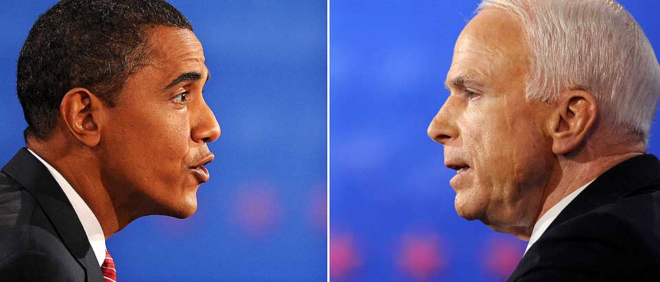 ENORME BEL�P: Store organisasjoner rundt b�de Obama og McCain jobber kontinuerlig med � skaffe nok penger til � drive valgkampen.