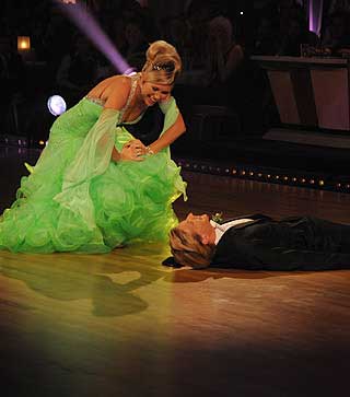 MUNN MOT MUNN: Det s� dramatisk ut p� parketten da Siri og Lars Alexander danset Quickstep.