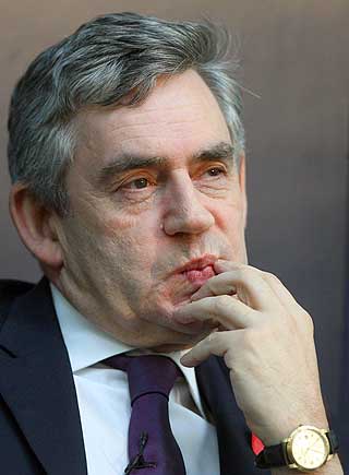 F�R KJEFT: Islendingene er ikke s�rlig forn�yde med Storbritannias statsminister Gordon Brown.