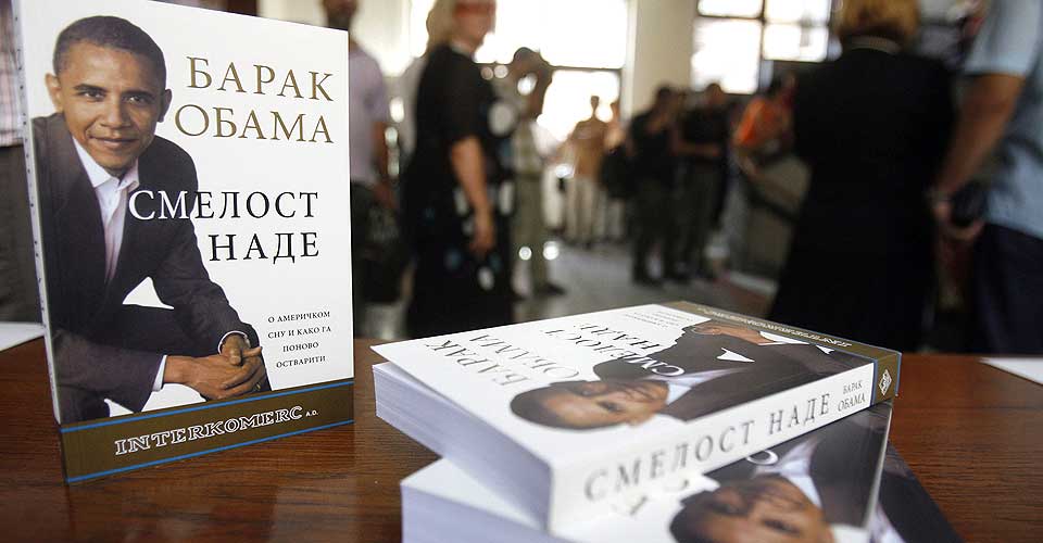 OVERSATT: Barack Obamas politiske budskap har blitt oversatt til en rekke spr�k.