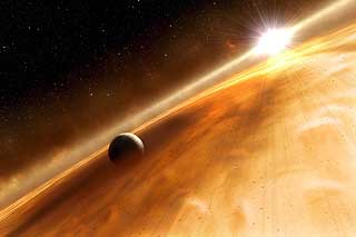KANSKJE SLIK?: En illustrasjon av hvordan planeten kan se ut.