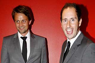 FIKK IKKE BES�K: Thomas Numme og Harald R�nneberg fikk ikke bes�k av G�rild Mauseth likevel.