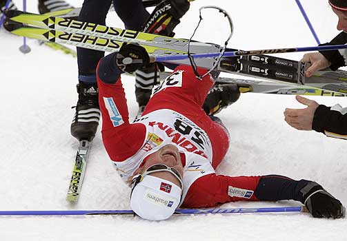 STORT TALENT: Petter Northug jr. ble tidenes yngste mannlige verdenscupvinner da han vant skiathlom i Falun i 2006.