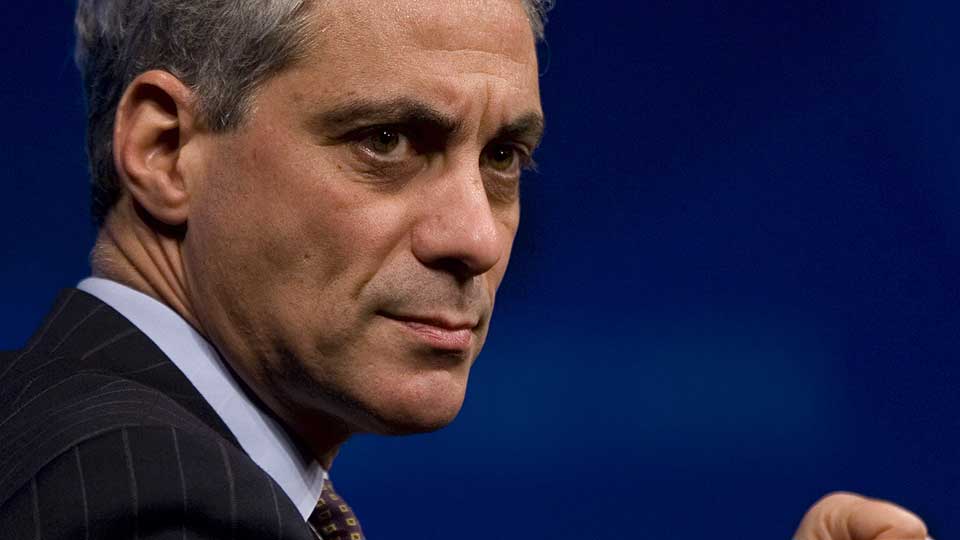 OFFER FOR J�DEANGST?: Stabssjef Rahm Israel Emanuel.