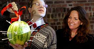 JULEKALENDER: Q-tips i en gr�nn melon er 